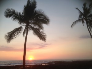 sunset hawaii